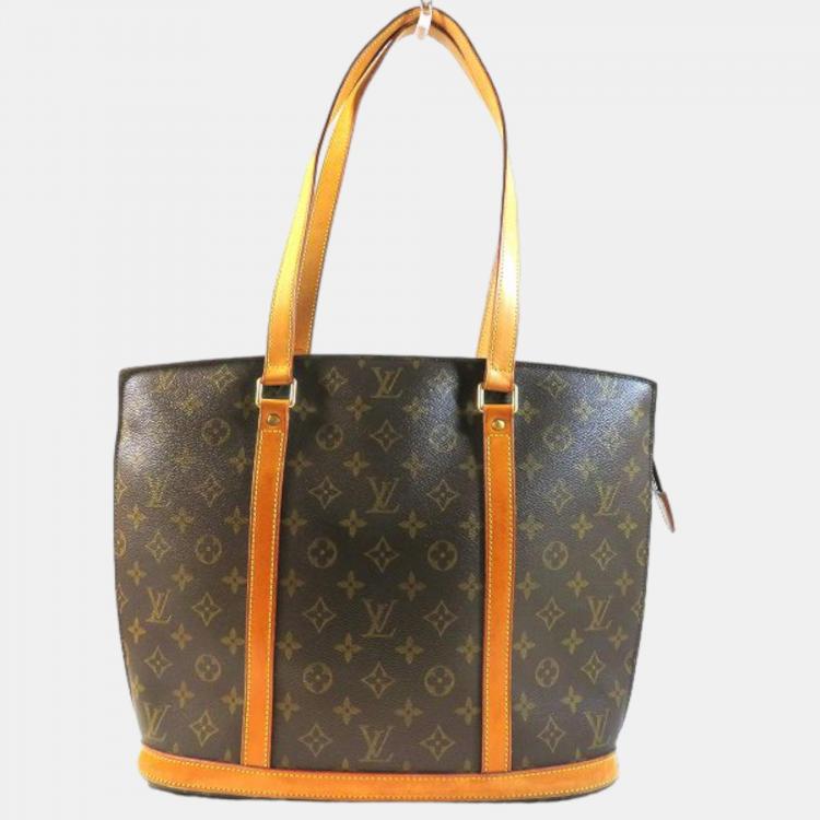 Louis+Vuitton+Babylone+Tote+Brown+Canvas for sale online