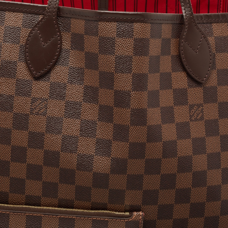 Pre Owned Louis Vuitton Damier Ebene Canvas Neverfull GM Bag