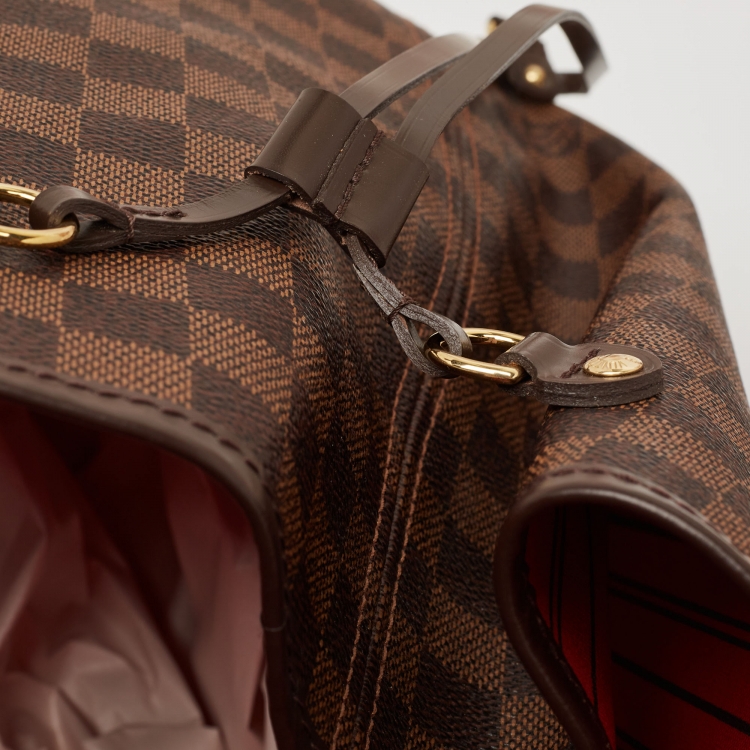 Pre Owned Louis Vuitton Damier Ebene Canvas Neverfull GM Bag