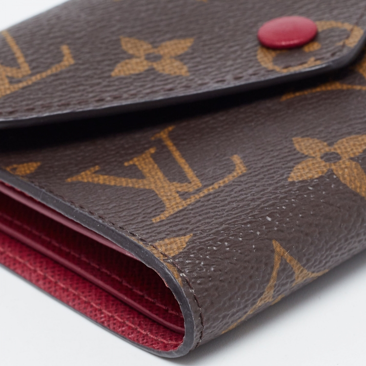 Pre Owned Louis Vuitton Aurore Monogram Canvas Victorine Compact Wallet