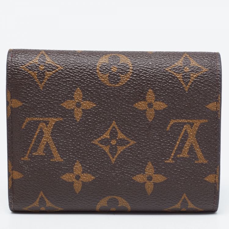 Pre Owned Louis Vuitton Aurore Monogram Canvas Victorine Compact Wallet