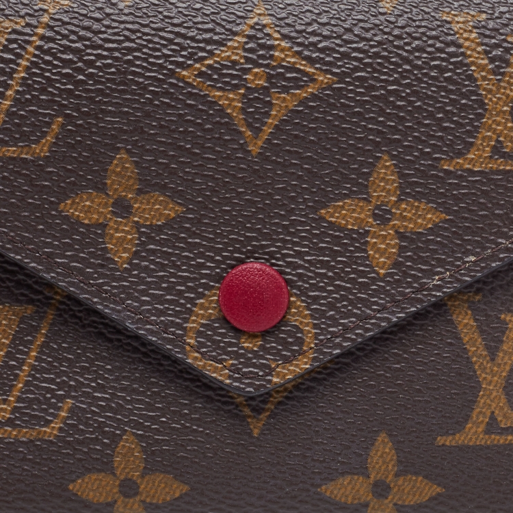 Pre Owned Louis Vuitton Aurore Monogram Canvas Victorine Compact Wallet