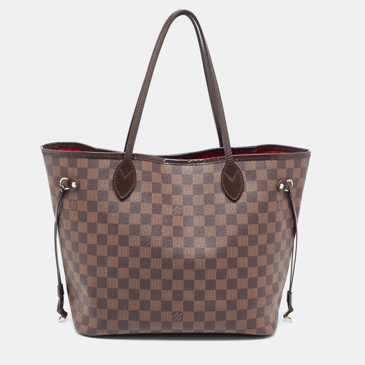 Pre Owned Louis Vuitton Damier Ebene Canvas Neverfull MM Bag