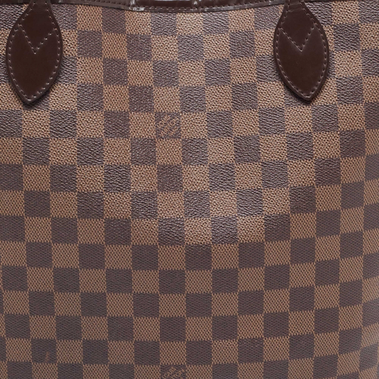 Pre Owned Louis Vuitton Damier Ebene Canvas Neverfull MM Bag