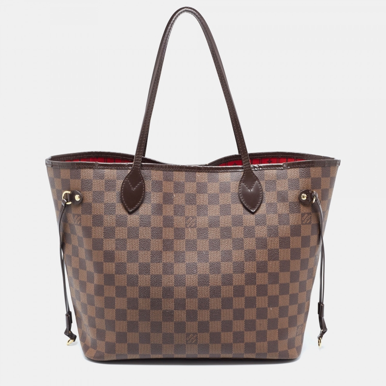 Pre Owned Louis Vuitton Damier Ebene Canvas Neverfull MM Bag