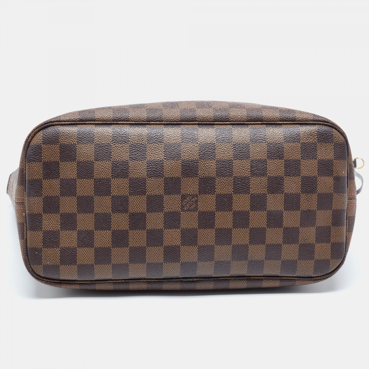 Pre Owned Louis Vuitton Damier Ebene Canvas Neverfull MM Bag