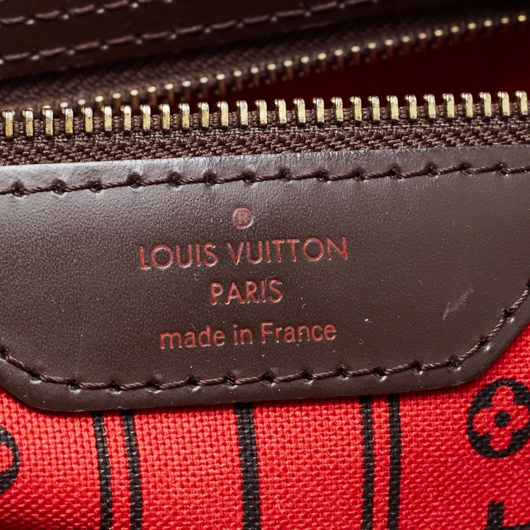 Pre Owned Louis Vuitton Damier Ebene Canvas Neverfull MM Bag