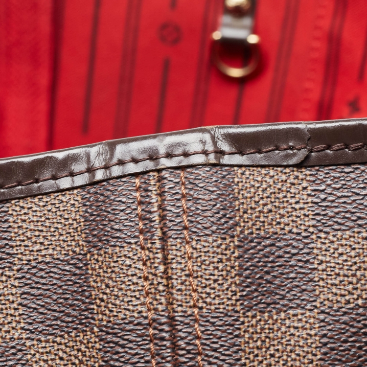 Pre Owned Louis Vuitton Damier Ebene Canvas Neverfull MM Bag