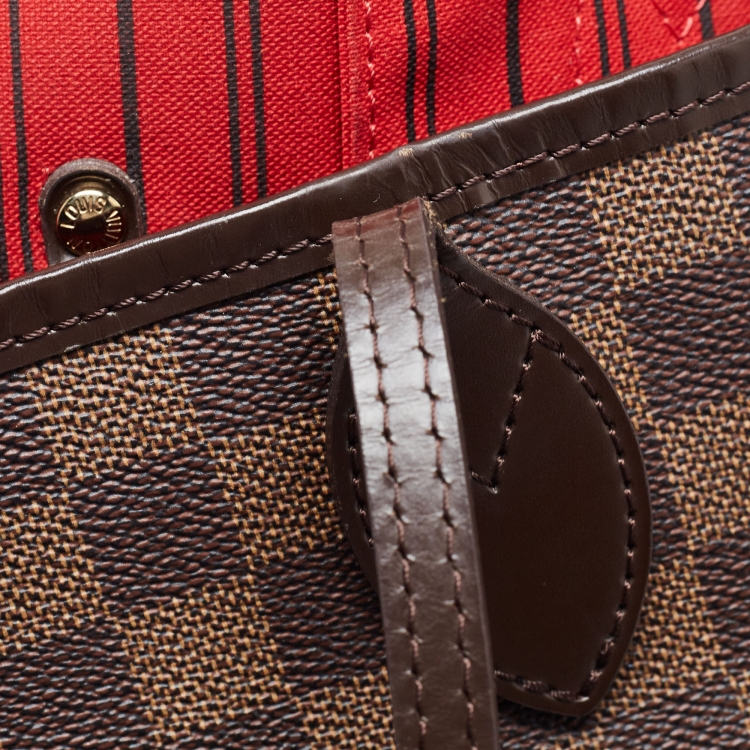 Pre Owned Louis Vuitton Damier Ebene Canvas Neverfull MM Bag