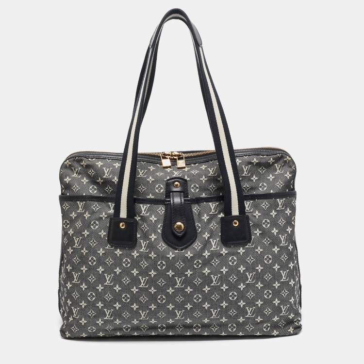 Pre Owned Louis Vuitton Black/White Canvas Fabric Mini Lin Sac Mary Kate Shoulder Bag