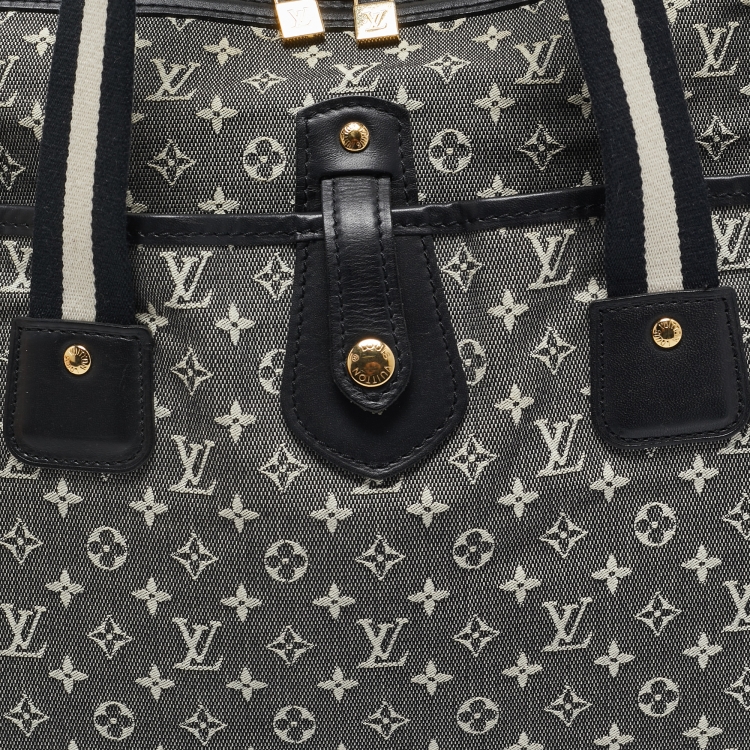 Pre Owned Louis Vuitton Black/White Canvas Fabric Mini Lin Sac Mary Kate Shoulder Bag