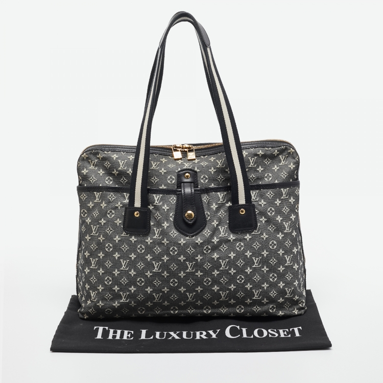 Pre Owned Louis Vuitton Black/White Canvas Fabric Mini Lin Sac Mary Kate Shoulder Bag