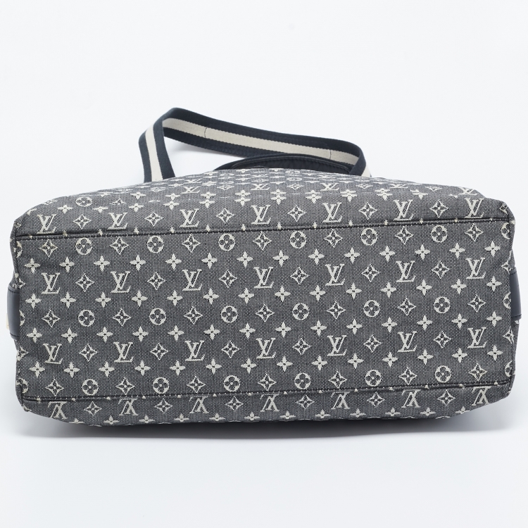 Pre Owned Louis Vuitton Black/White Canvas Fabric Mini Lin Sac Mary Kate Shoulder Bag