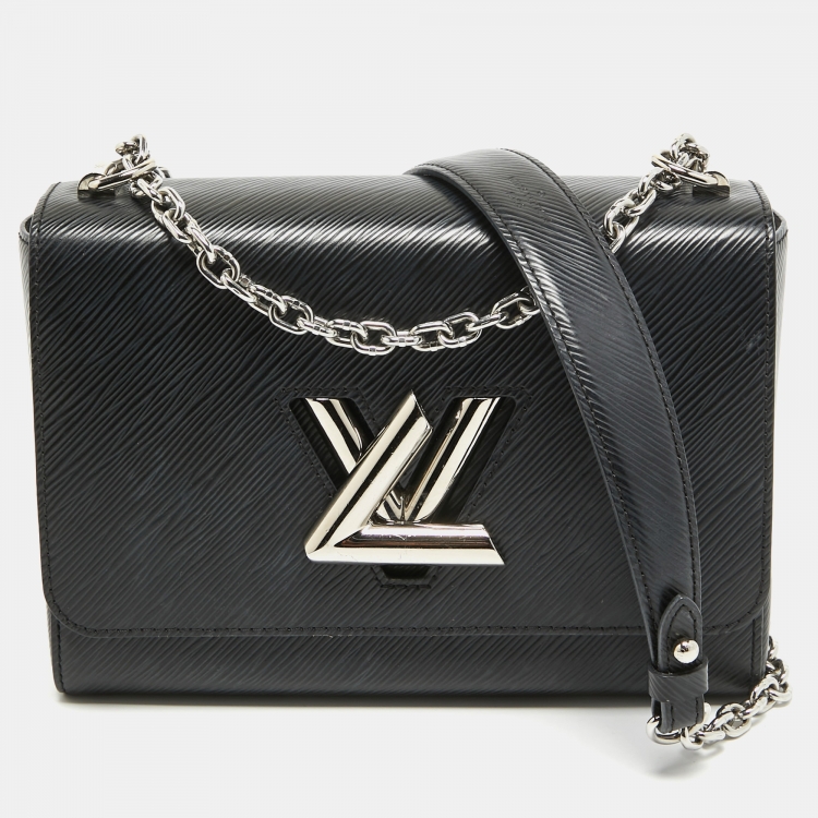 Pre Owned Louis Vuitton Black Epi Leather Twist MM Bag
