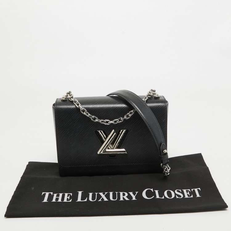 Pre Owned Louis Vuitton Black Epi Leather Twist MM Bag