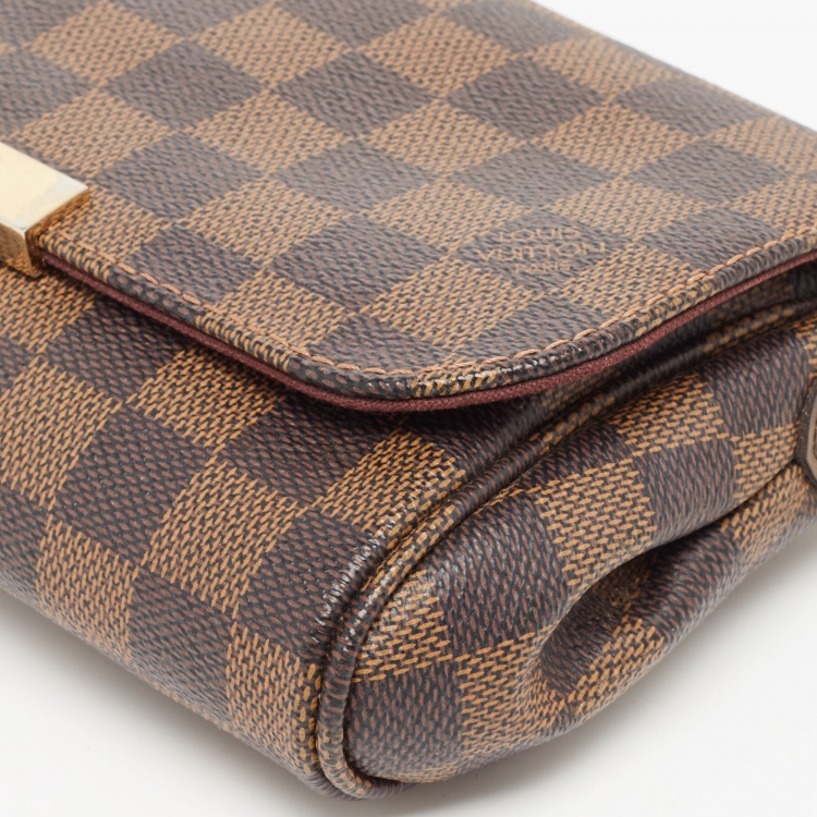 Pre Owned Louis Vuitton Damier Ebene Canvas Favorite PM Bag