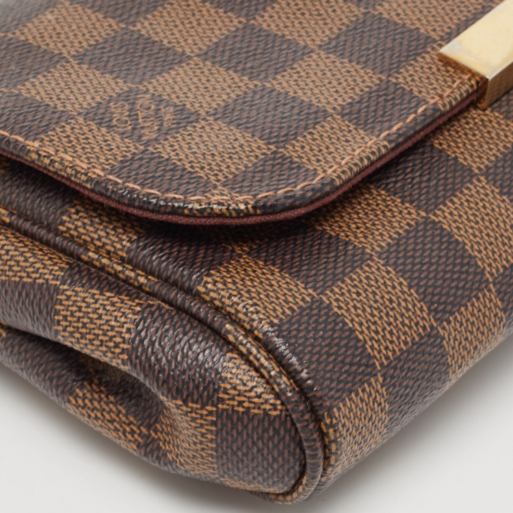 Pre Owned Louis Vuitton Damier Ebene Canvas Favorite PM Bag