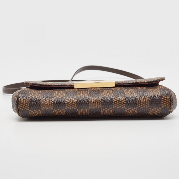 Pre Owned Louis Vuitton Damier Ebene Canvas Favorite PM Bag
