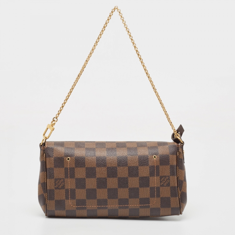 Pre Owned Louis Vuitton Damier Ebene Canvas Favorite PM Bag
