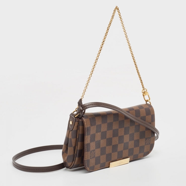 Pre Owned Louis Vuitton Damier Ebene Canvas Favorite PM Bag