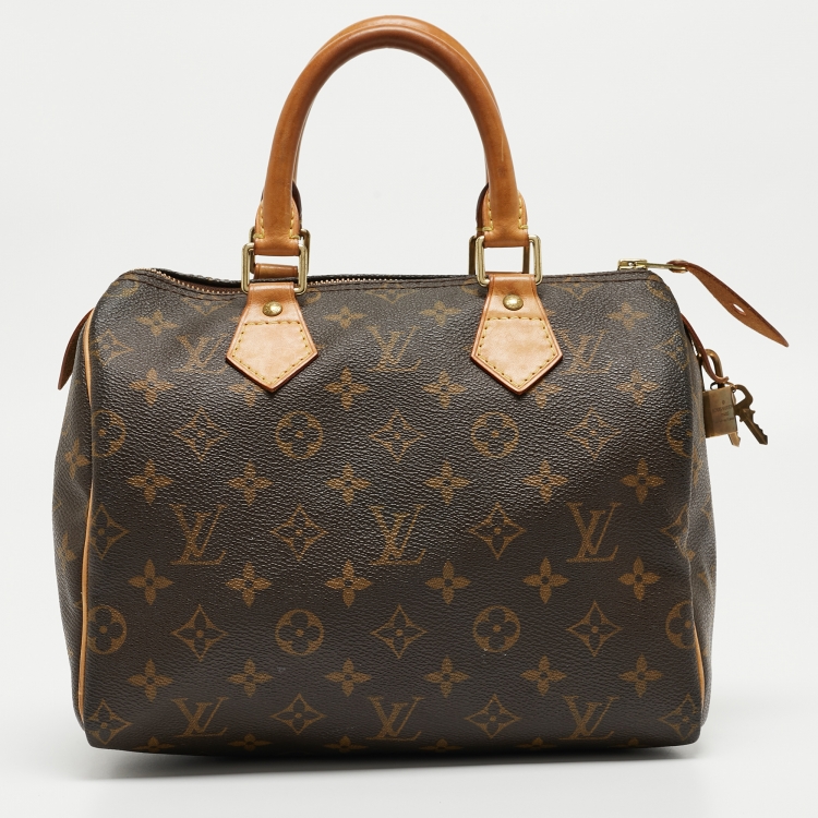 Pre Owned Louis Vuitton Monogram Canvas Speedy 25 Bag