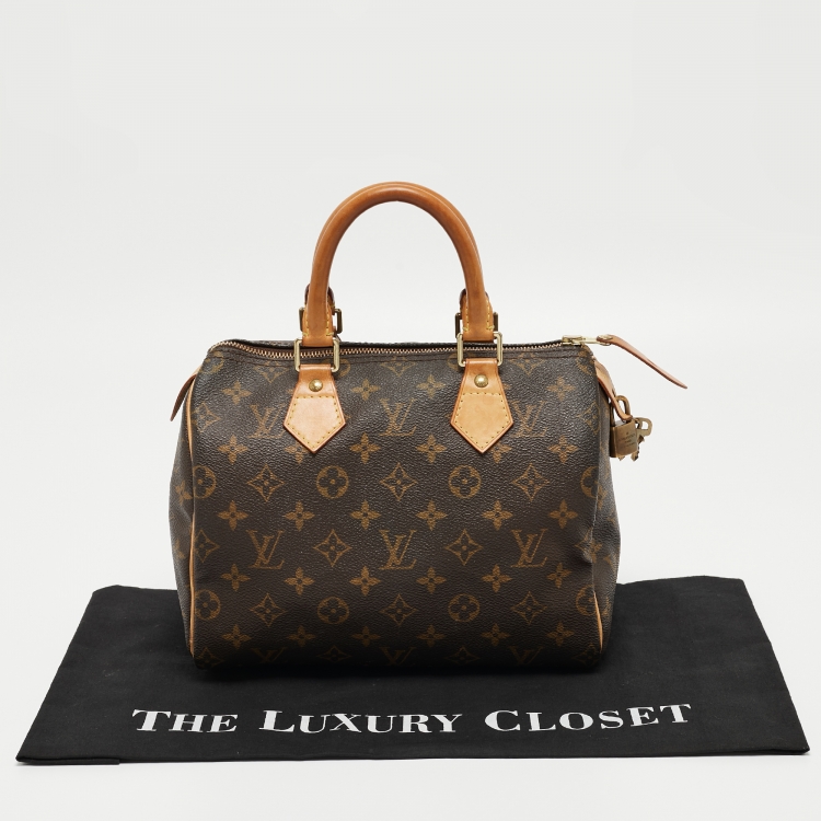Pre Owned Louis Vuitton Monogram Canvas Speedy 25 Bag