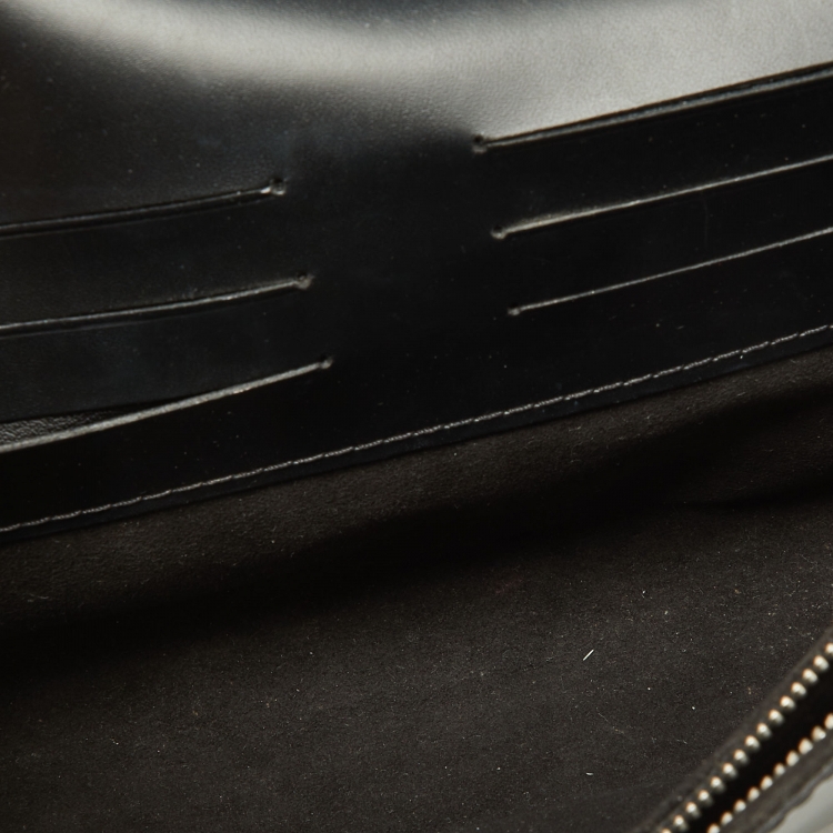 Pre Owned Louis Vuitton Black Epi Leather Sevigne Clutch Bag