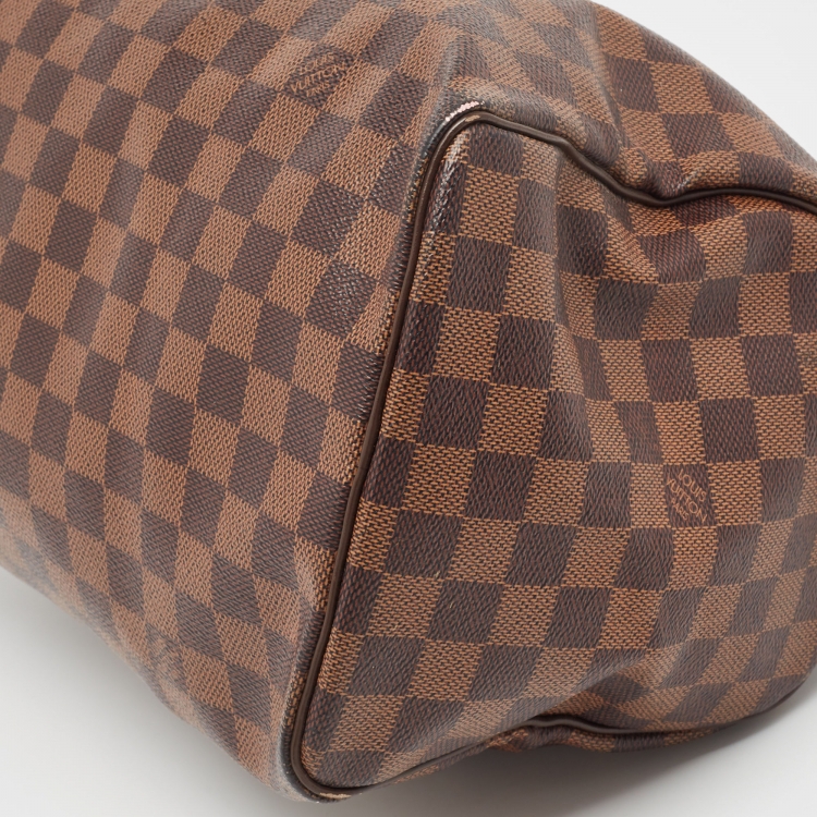 Pre Owned Louis Vuitton Damier Ebene Canvas Speedy 30 Bag