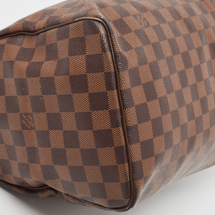 Pre Owned Louis Vuitton Damier Ebene Canvas Speedy 30 Bag
