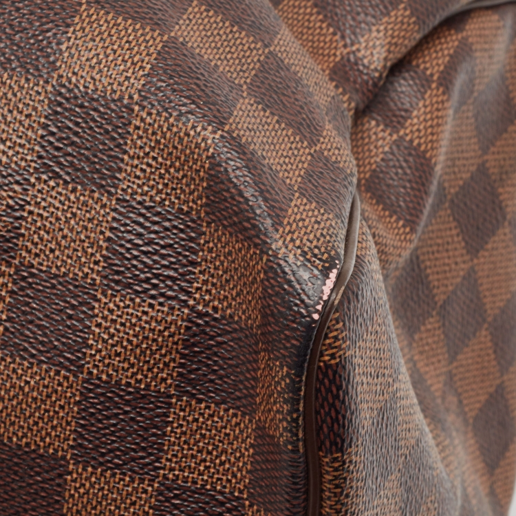 Pre Owned Louis Vuitton Damier Ebene Canvas Speedy 30 Bag