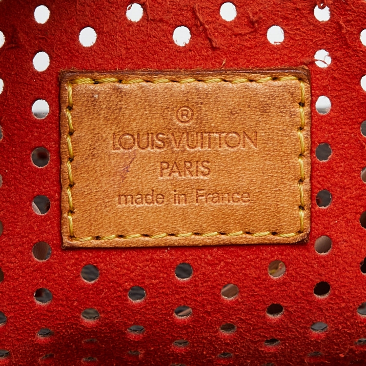 Pre Owned Louis Vuitton Fuchsia Monogram Perforated Canvas Speedy 30 Bag