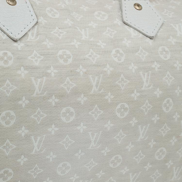 Pre Owned Louis Vuitton Dune Monogram Mini Lin Speedy 30
