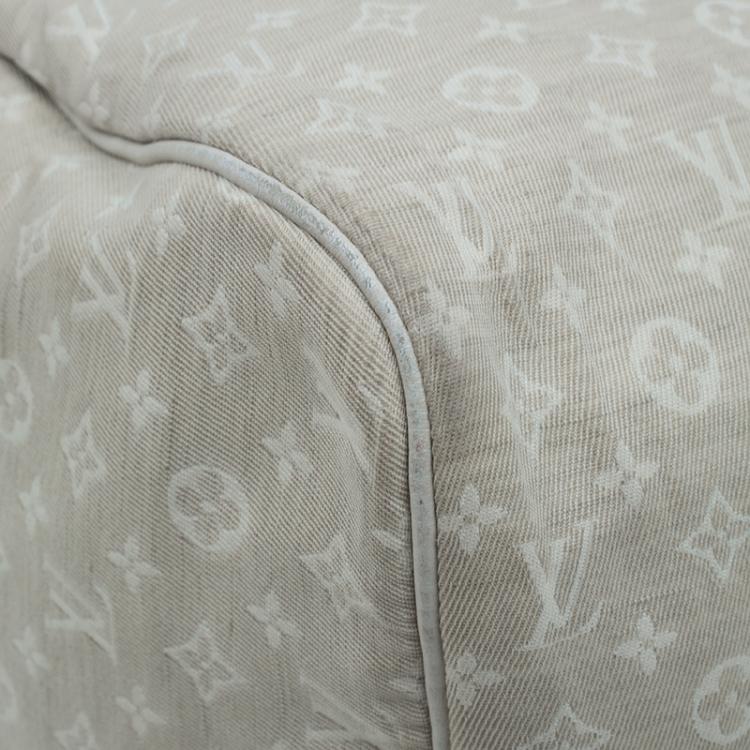 Pre Owned Louis Vuitton Dune Monogram Mini Lin Speedy 30