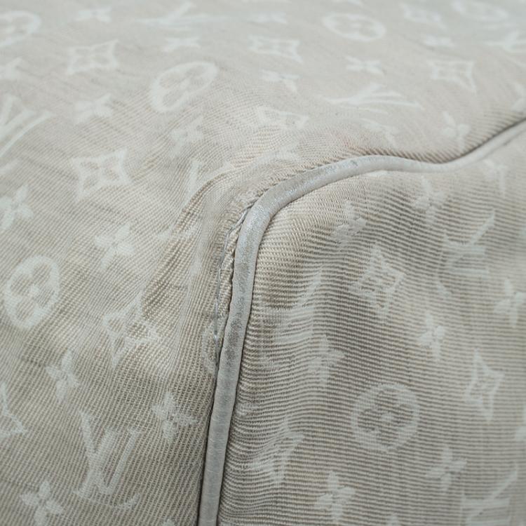 Pre Owned Louis Vuitton Dune Monogram Mini Lin Speedy 30