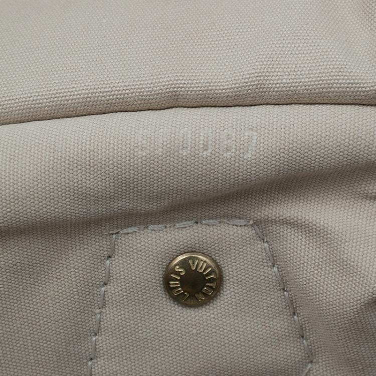 Pre Owned Louis Vuitton Dune Monogram Mini Lin Speedy 30