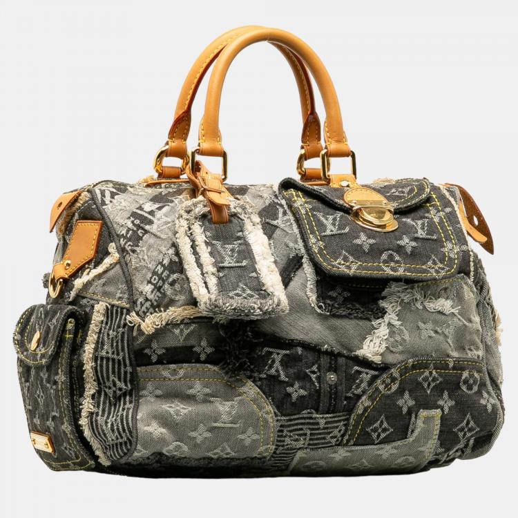 Louis Vuitton - Bowly Denim Patchwork Shoulder Bag Noir | www.luxurybags.cz