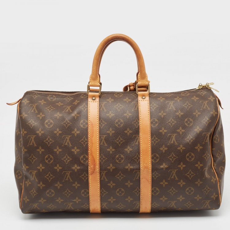 Pre Owned Louis Vuitton Monogram Canvas Keepall 45 Bag