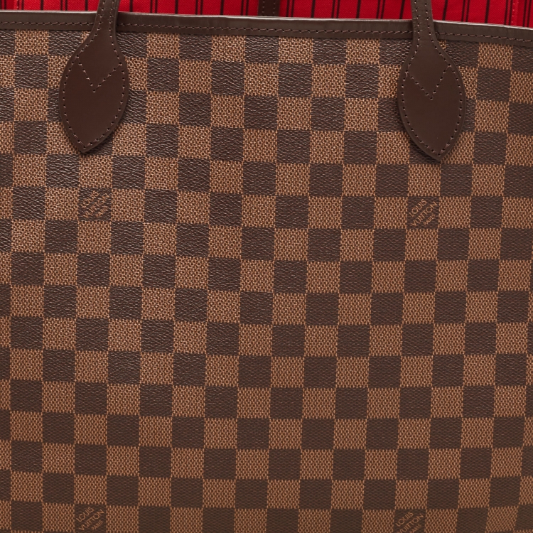 Pre Owned Louis Vuitton Damier Ebene Canvas Neverfull GM Bag