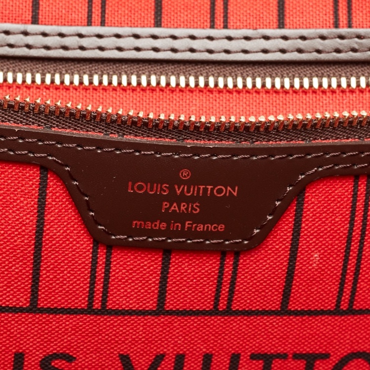 Pre Owned Louis Vuitton Damier Ebene Canvas Neverfull GM Bag