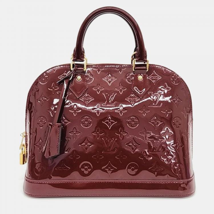 Pre Owned Louis Vuitton Vernis Alma PM Handbag