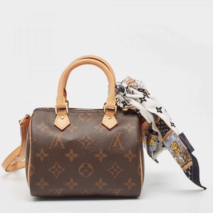 Pre Owned Louis Vuitton Monogram Canvas Nano Speedy Bag