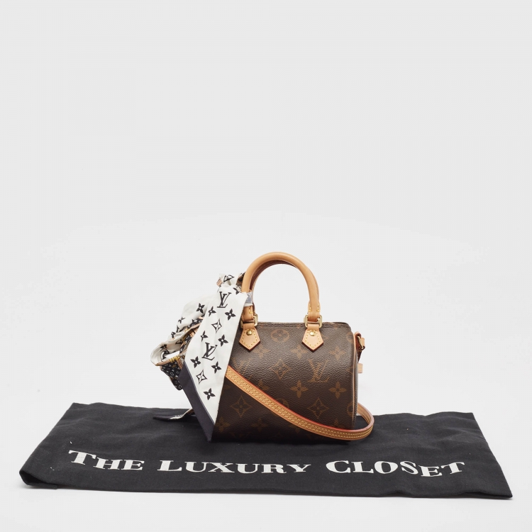 Pre Owned Louis Vuitton Monogram Canvas Nano Speedy Bag