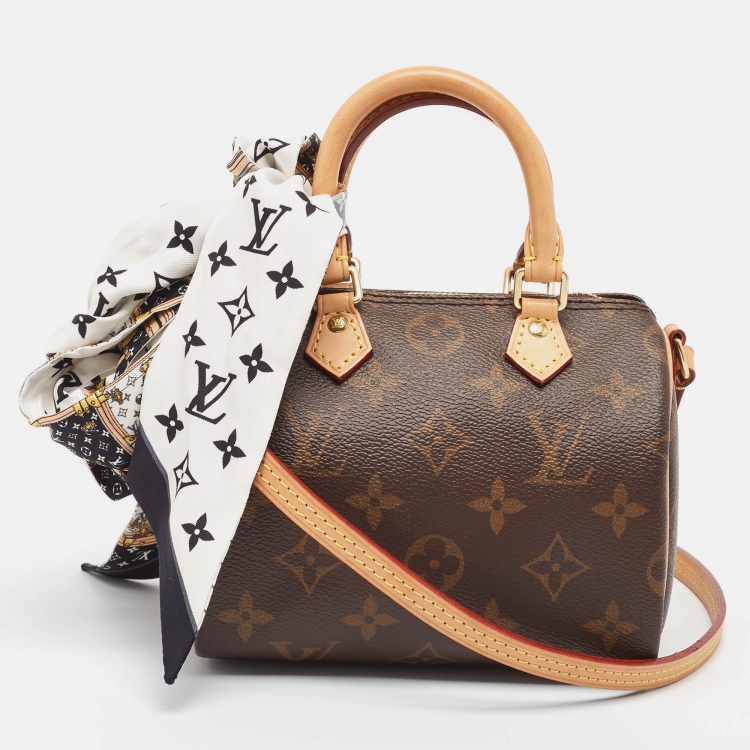 Pre Owned Louis Vuitton Monogram Canvas Nano Speedy Bag