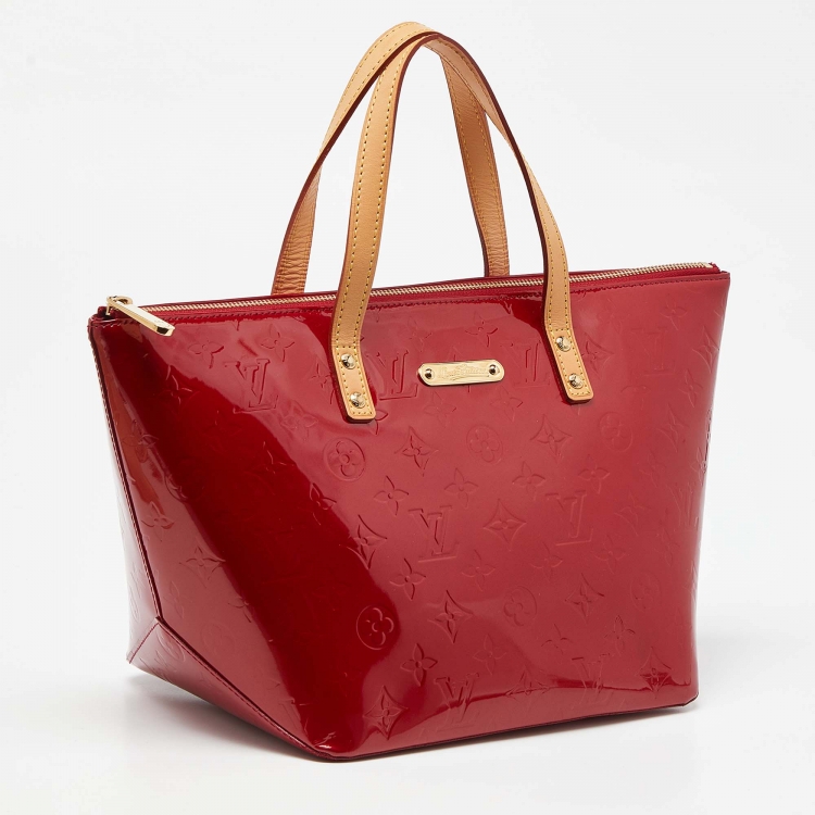 Pre Owned Louis Vuitton Pomme D’amour Monogram Vernis Bellevue PM Bag