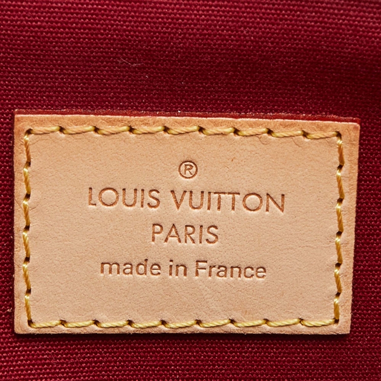 Pre Owned Louis Vuitton Pomme D’amour Monogram Vernis Bellevue PM Bag