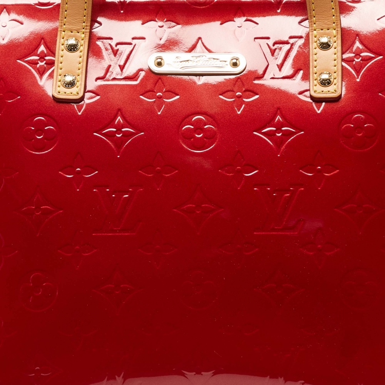 Pre Owned Louis Vuitton Pomme D’amour Monogram Vernis Bellevue PM Bag