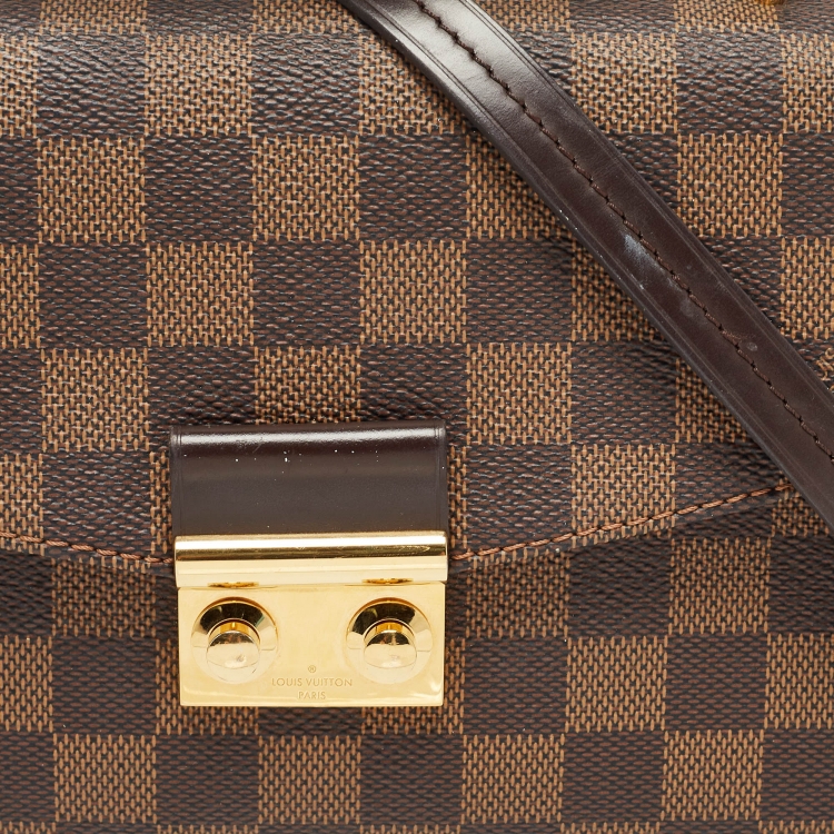 Pre Owned Louis Vuitton Damier Ebene Canvas Croisette Bag