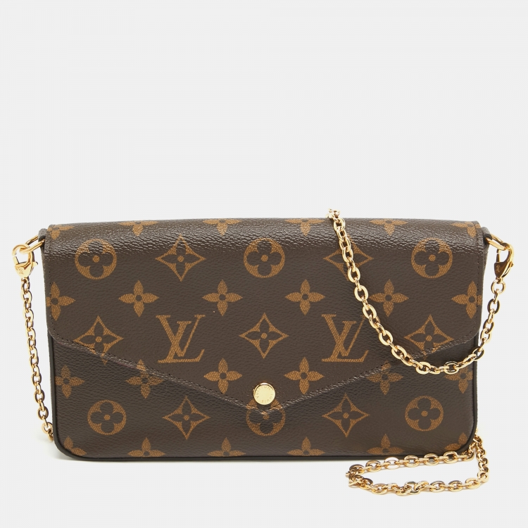 Pre Owned Louis Vuitton Monogram Canvas Felicie Pochette Bag