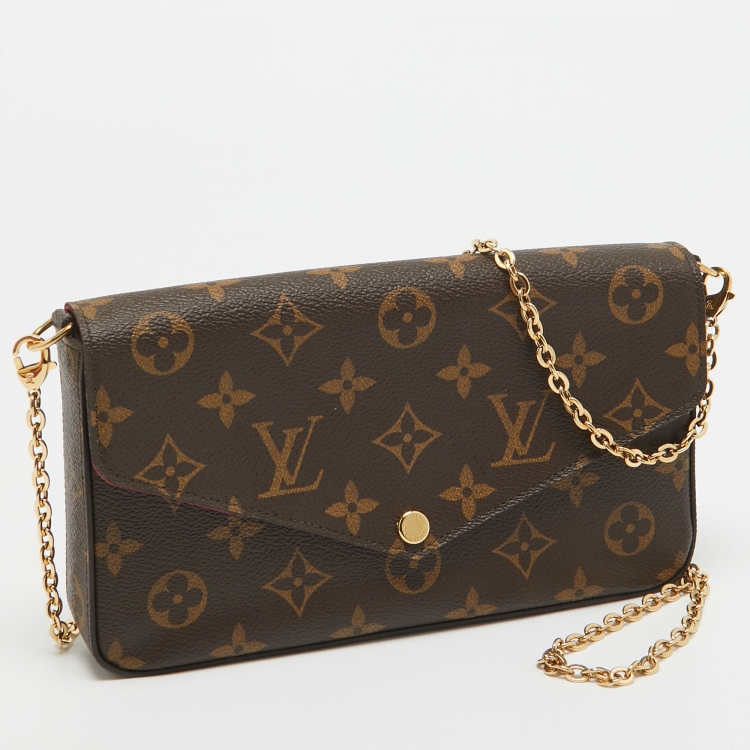 Pre Owned Louis Vuitton Monogram Canvas Felicie Pochette Bag
