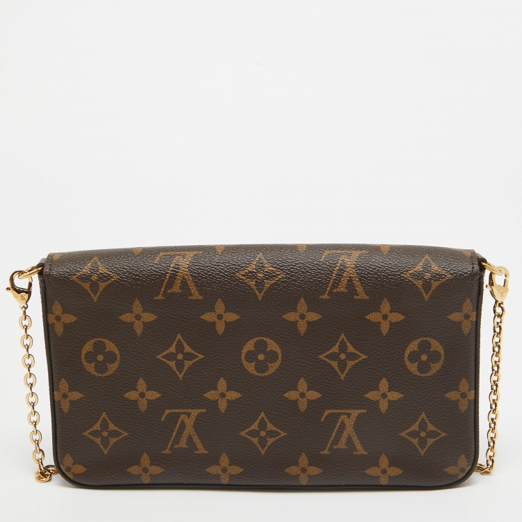 Pre Owned Louis Vuitton Monogram Canvas Felicie Pochette Bag